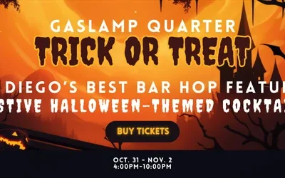 Spooky Sips and Thrills: San Diego’s Ultimate Halloween Bar Hop in the Gaslamp Quarter